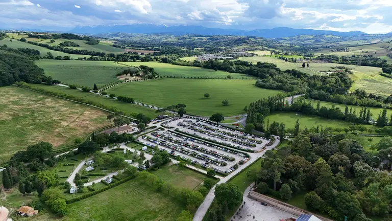 Paesaggio fotografato dal drone