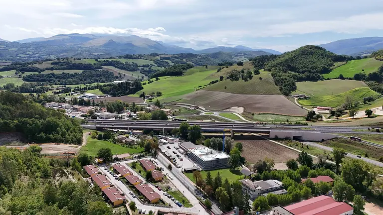 Scatto dall alto con drone